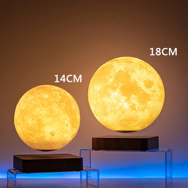 

3D Moon lamp LED Moon Magnetic Levitation Romantic Light Moon Levitating Lamp Rotating Globe Bedside Lights Atmosphere light