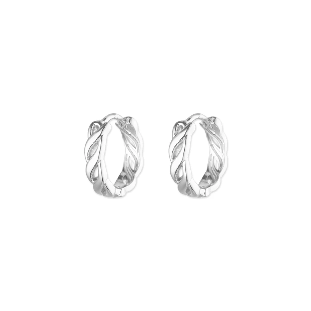 Vintage Twist-Ketten-Creolen für Damen, Edelstahl, goldfarben, geometrische Ohrringe, Trend 2026, Hochzeitsschmuck, Pendientes – Detail 1