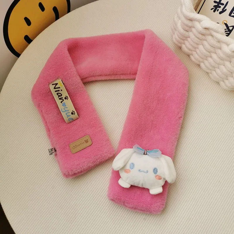 Children's Scarf Autumn Winter Warm Thick Cartoon Plush Doll Baby Neck Scarf for Girls Boys Outdoor Newborn Neckerchief