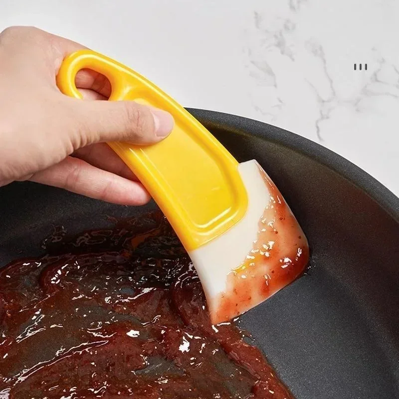 Soft Silicone Scraper Kitchen Bathroom Cleaning Tools Dishes Cleaner Squeegee Household Oil Shovel silicone kitchen utensils kitchen utensils