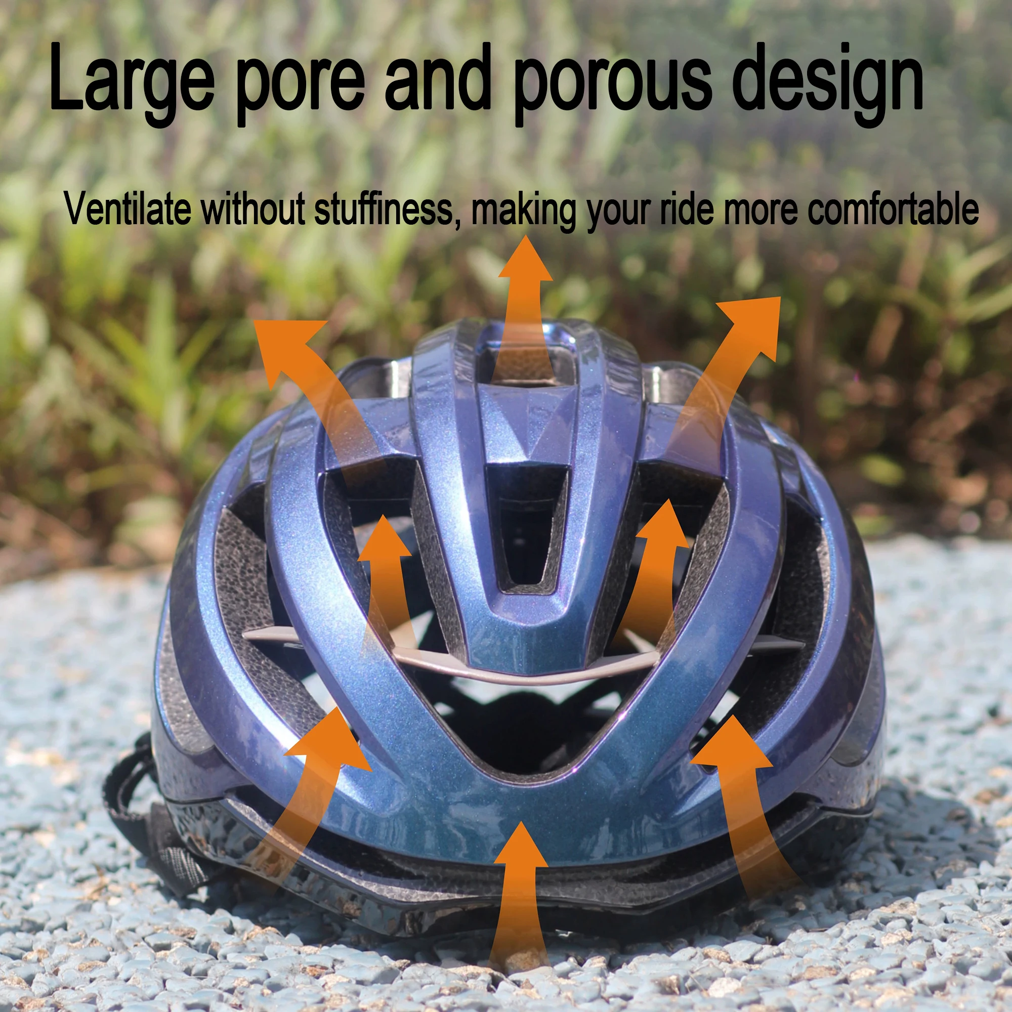 PJT Neuer PC-Fahrradhelm mit Vollkantenschutz, Ultraleichtes 3D-Stiffener-Design, MTB- und Rennradhelm, Erwachsenen-Radsicherheitshelm – Detail 5