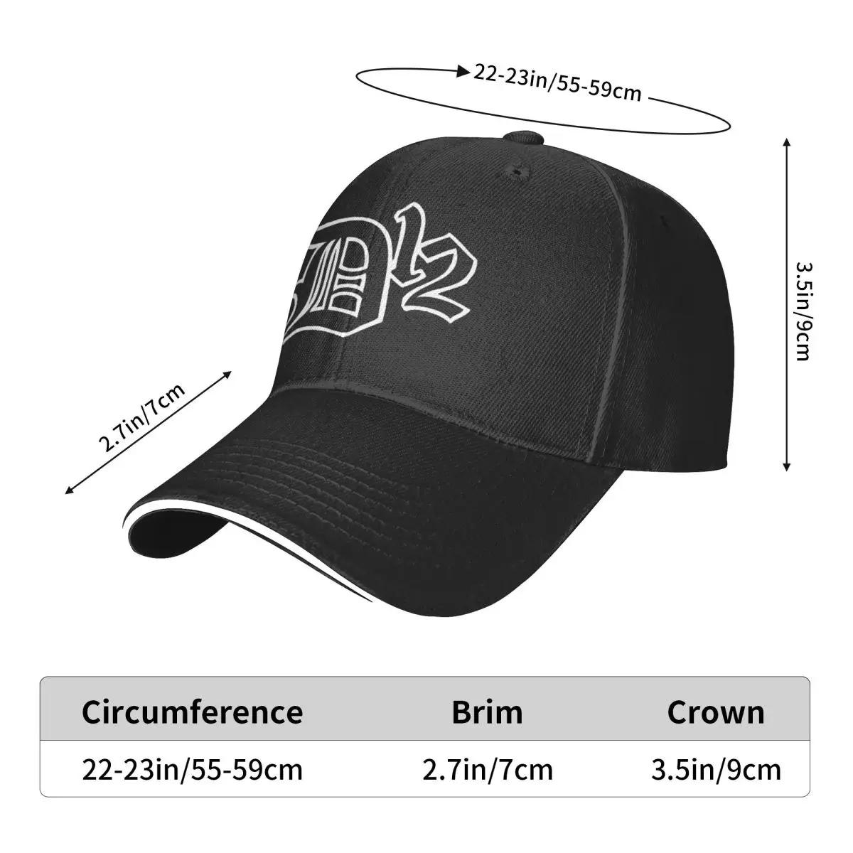D12 Band Eminem Hip Hop Album Men's Women's Baseball Cap New Outdoor Cap 2024 Golf Hats Spring Adjustable Hat 2