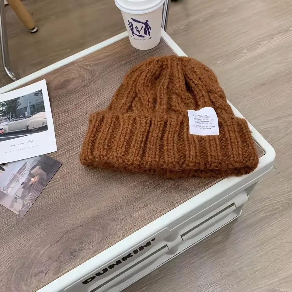 Winter Hüte für Frauen Candy Farbe Mützen Gestrickte Einfarbig Hut Herbst Frauen Männer Beanie Caps Im Freien Warme Sport Hut – Detail 8