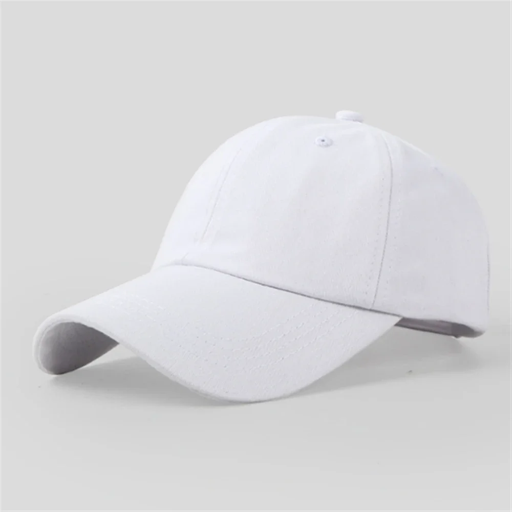 Lässige Baseballkappe für Männer und Frauen, einfarbig, Baumwolle, modisch, schlicht, Schwarz, Rosa, Weiß, Weinrot, Marineblau – Detail 8