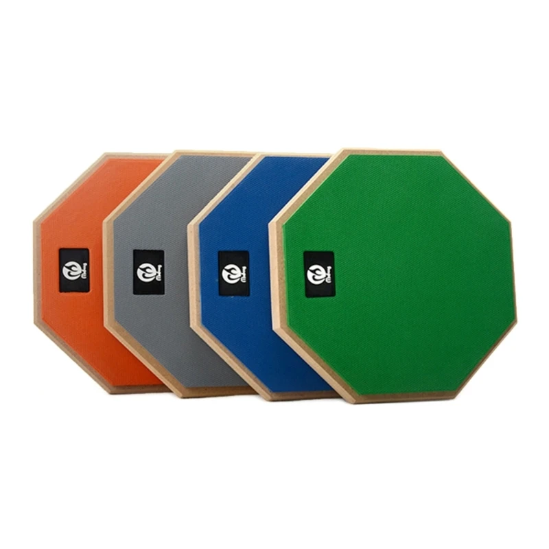 

B36F 8-дюймовый двусторонний тренировочный коврик для барабанов Бесшумный резиновый тренировочный коврик для начинающих