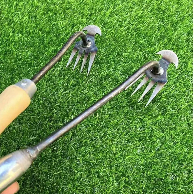 Weeding Artifact Uprooting Weeding Tool Steel Weed Puller 4 Teeth Dual  Purpose Weeder Hand Remover Tool For Garden - AliExpress