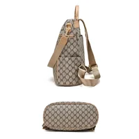Luxury Brand Design Women's Traval Bacpacks Ladies Back Pack Fashion PU Leather Print Pattern Women Bag 4