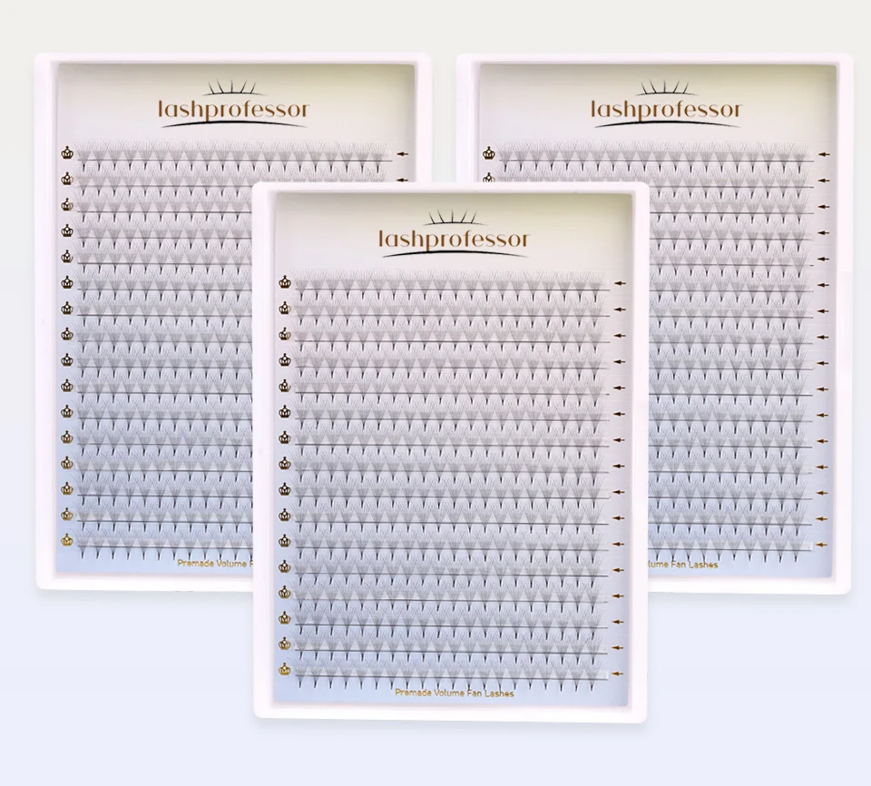 Lashprofessor 320/240/160 Lüfter C D 3D 4D 5D 6D 8D 10D 12D Individuelle Wimpernverlängerung Spitzer dünner Stiel Russische Promade-Volumenfächer – Detail 21