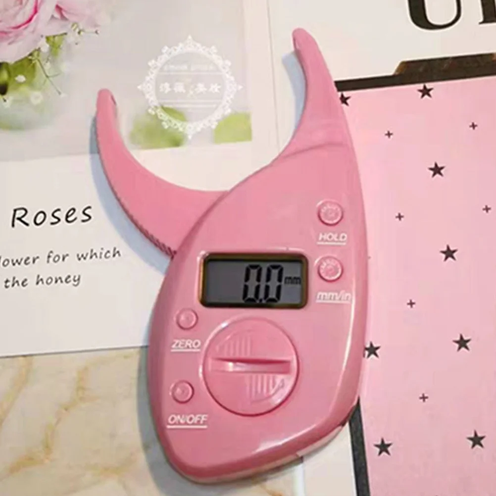 1PC Digital Body Fat Caliper Fitness Body Fat Caliper Measuring Tool Clear Display Portable Digital Display body fat caliper