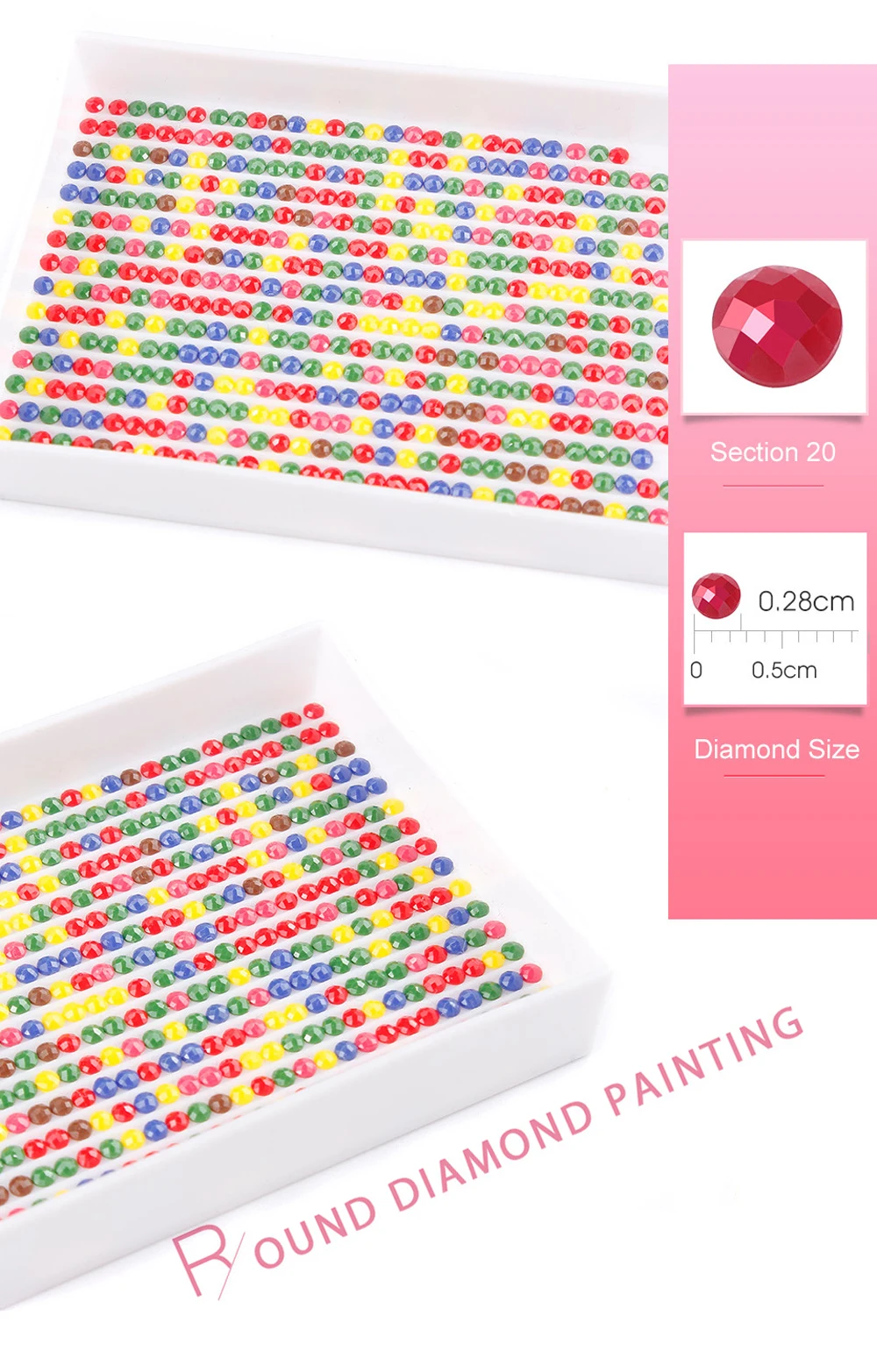 Diamond Painting Storage Box Accessories DIY Kit with Bottles Tray Pen Wax Putty Stickers Tools Set Mosaic Container Accessory S9a00440f82e14a439281707fd0b0e6f51