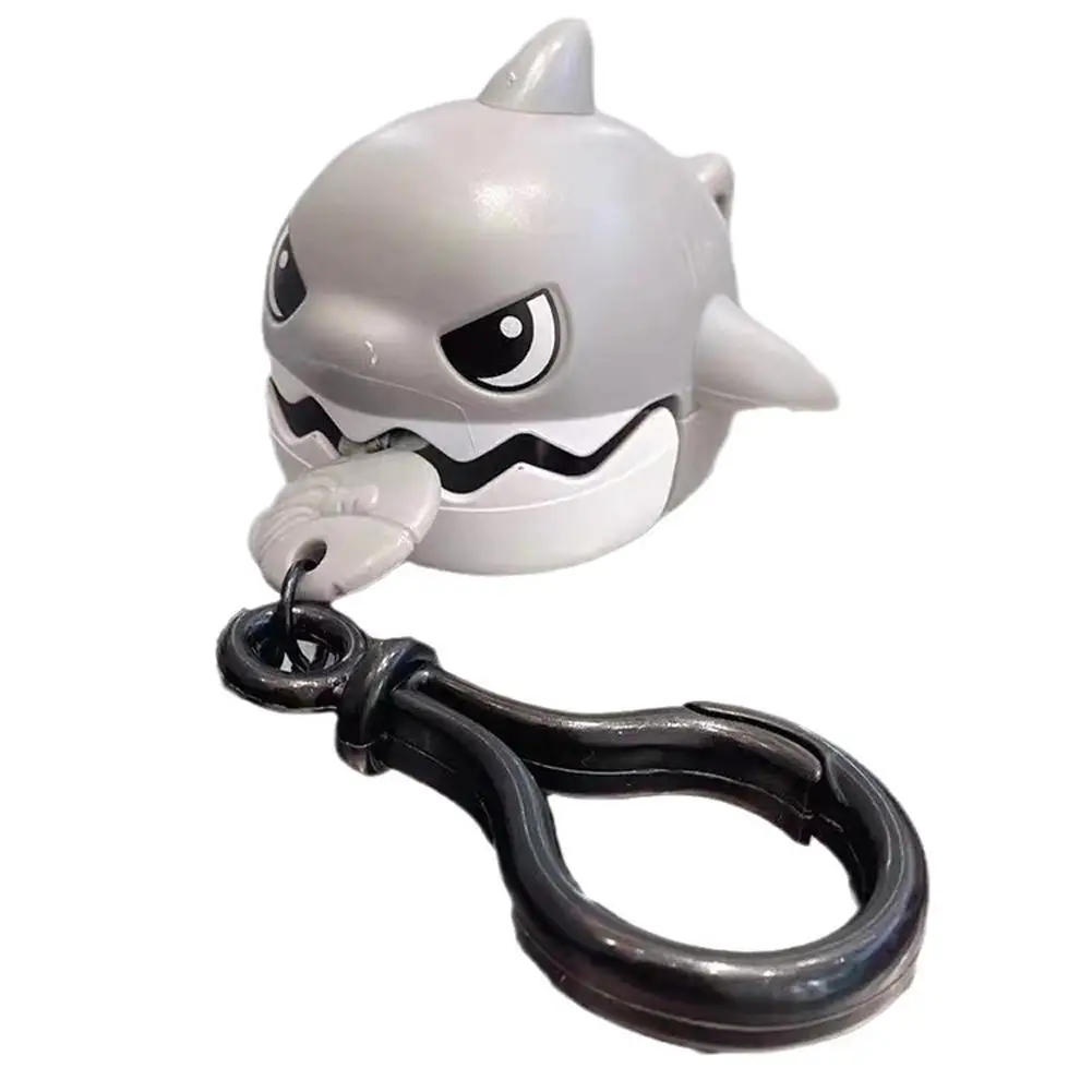 

Pull Line Shark Keychain Pendant Simulation Toys Removable Mouth Shark ABS Keychain Toys Stress Reducing Toys Schoolbag Pendant