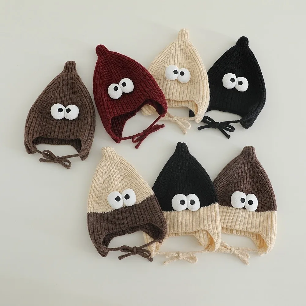 Soft Cotton Kids Winter Beanie Hat with Flaps for Baby