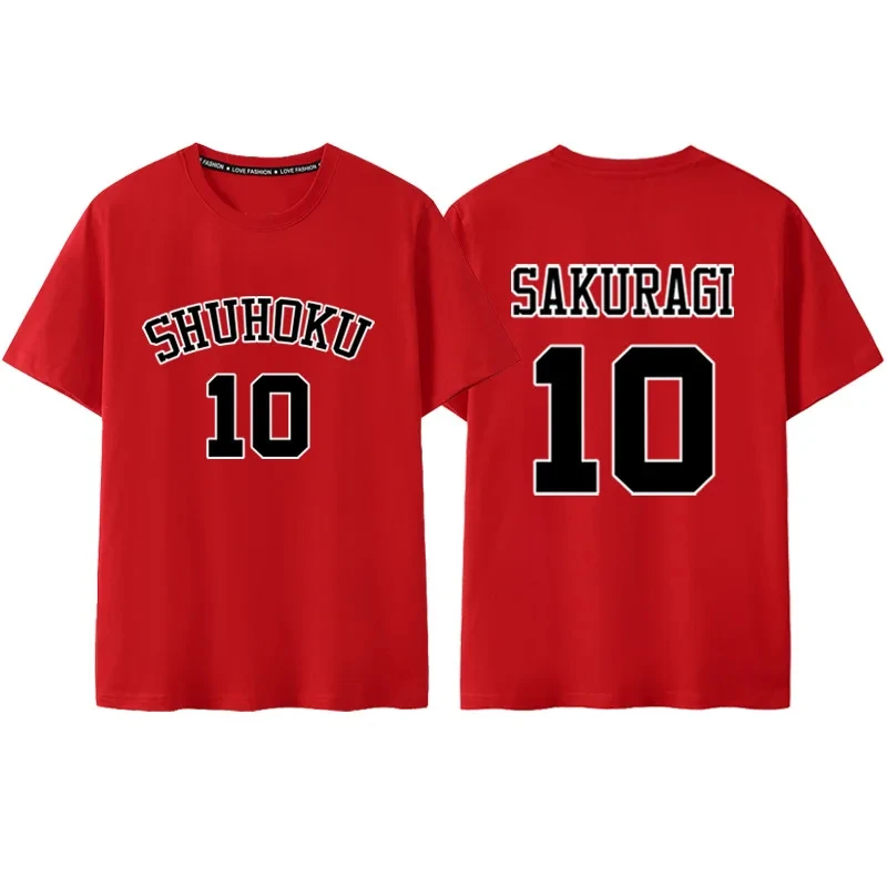 Anime Slam Dunk Shuhoku Sakuragi 10 Jersey T shirt 3D Print