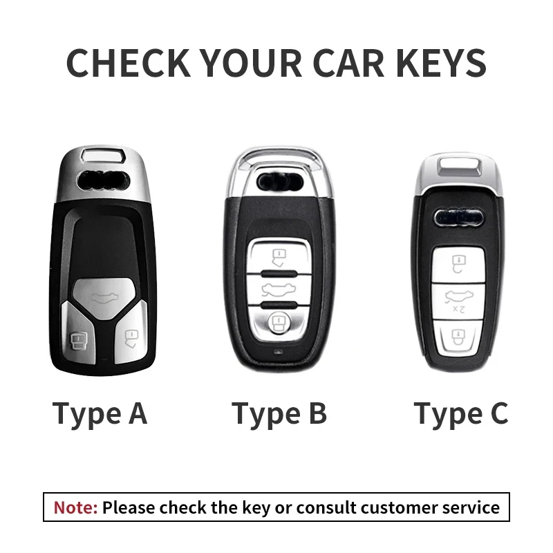 Car Remote Key Case Cover for Audi A3 A4 B9 A6 A7 4K A8 E-tron Q5 Q8 C8 D5 SQ8 Suede Car Key Fob Shell Keychain Protection Bag key case,key case cover,car key shell,remote control case cover