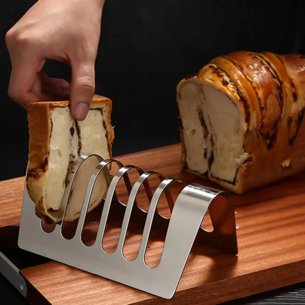 Bread loaf stand practical toast bread stand reusable rust-proof multiple slice capacity toast rack holder home