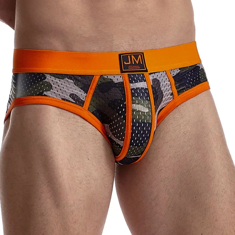 

Fashion Print Collection Men's Underwear U Convex 3D Pouch Boxer Briefs Sissy Gay Sports Jokcstraps Male Mesh Thong Shorts