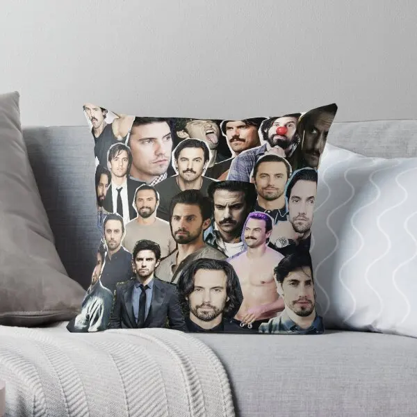 

Milo Ventimiglia Collage Printing Throw Pillow Cover Home Car Throw Bed Sofa Office Fashion Decor Pillows not include One Side