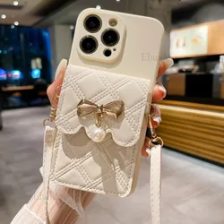 Crossbody Lanyard Leather Wallet Strap Case - Cute Neck Bag Cover for Realme C53 (White)