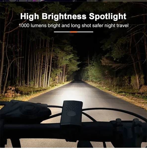 Rechargeable Bike Headlight & Taillight Set 6
