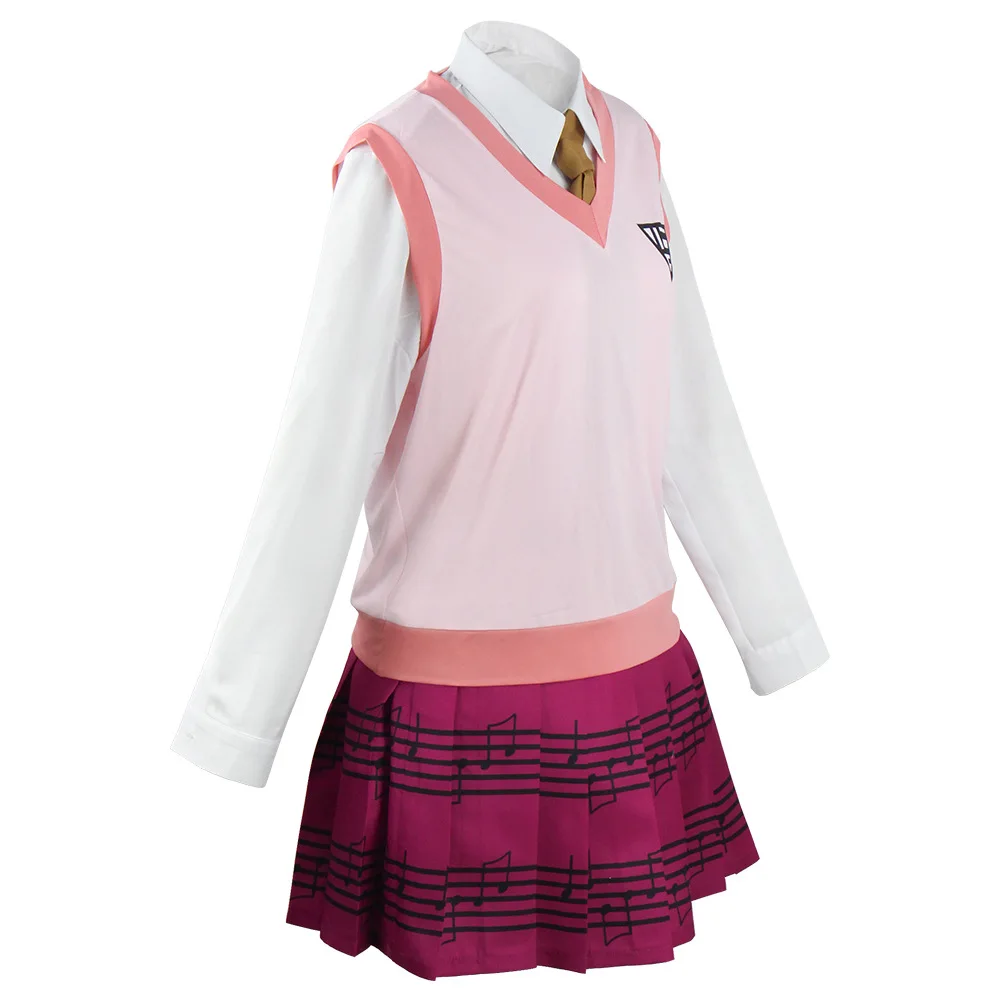 Danganronpa 2: Kaede Akamatsu | School Uniform Cosplay Costume Set 28 Danganronpa 2 Kaede Akamatsu School Uniform Cosplay Costume