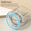 2025Makeup Storage Bucket 360° Rotating Transparent Simple Lig t Luxury Cosmetics Brush Lipstick Holder Stationery Organizer Box 4
