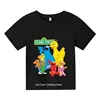 Kids Summer Short Sleeve Girls & Boys T shirt The Sesame Street Elmo Cartoon Print Children's T-shirt Funny Baby Clothes 3