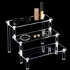 1 Set Cosmetics Perfume Organizer Nail Polish Display Holder Storage Display Stand, Transparent Acrylic Countertop Storage Rack 2