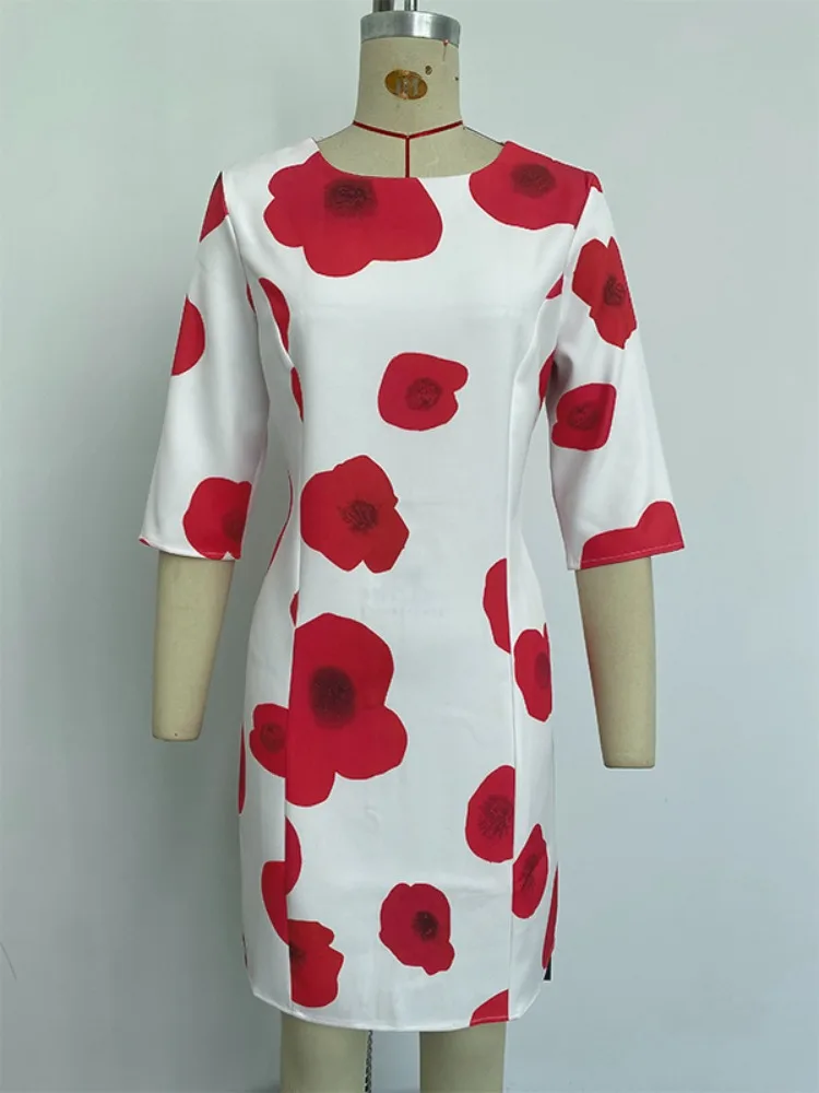 Gymystars-vestidos por debajo de la rodilla con estampado de