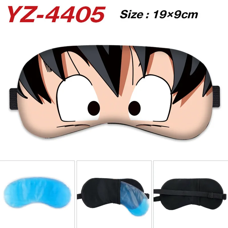 Japanese Dragon Ball Anime Goku Vegeta Saiyan Sleeping Mask Blindfold Soft Eye Masks Funny Mask Eyepatch Nap Health Eye Cover