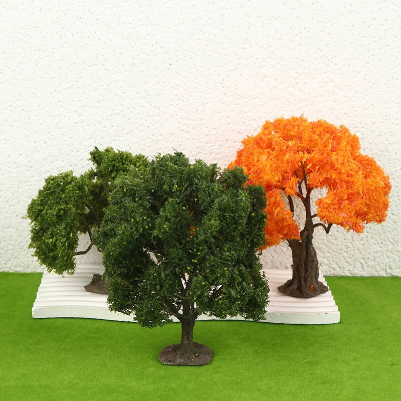 12/15cm 인형의 집 와이어 모델 나무 미니어처 조경 장식 모래 테이블 공원 풍경 DIY 재료