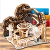 DIY Assemble 3D Wooden Puzzle Marble Run Set - Mechanical Model Building Kits for Adult Kids - STEAM Educational Toys and Gifts 1