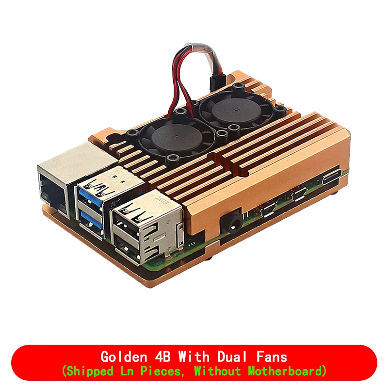 Aluminum Case with Dual Cooling Fan - Premium Metal Enclosure