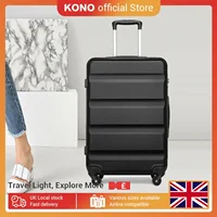 Kono 24"Lightweight Hardshell Suitcase - 4 Spinner Wheel Carry-On Luggage with TSA Lock, Travel Trolley Case