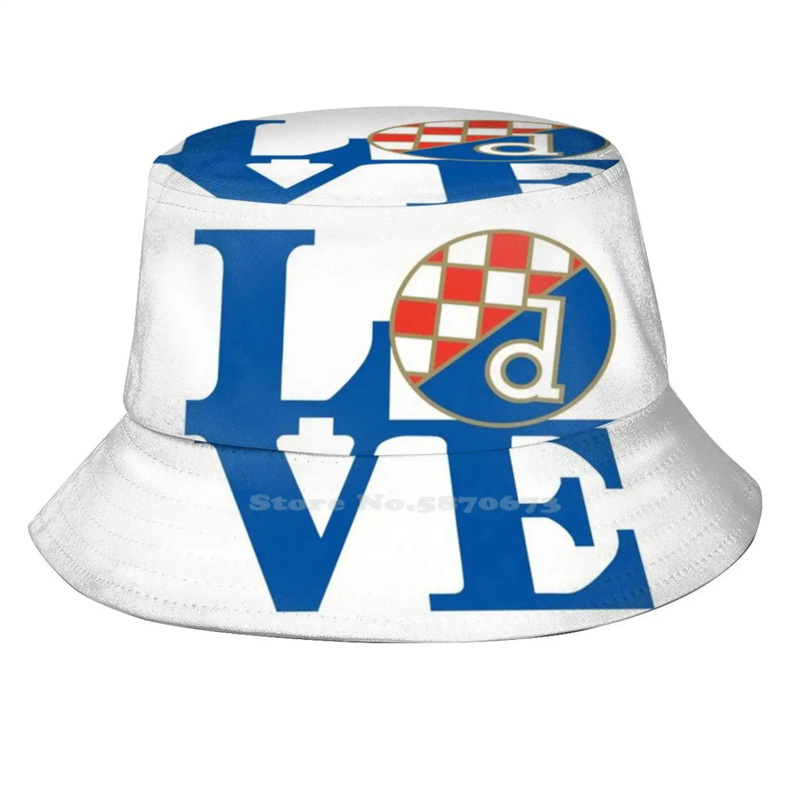 Love Dinamo Pluble Berretto Estivo Unisex Cappello Per La Protezione Solare Gra1049Anski Nomometni Klub Dinamo Calcio Di Croazia Croazia Prva Hnl Croa