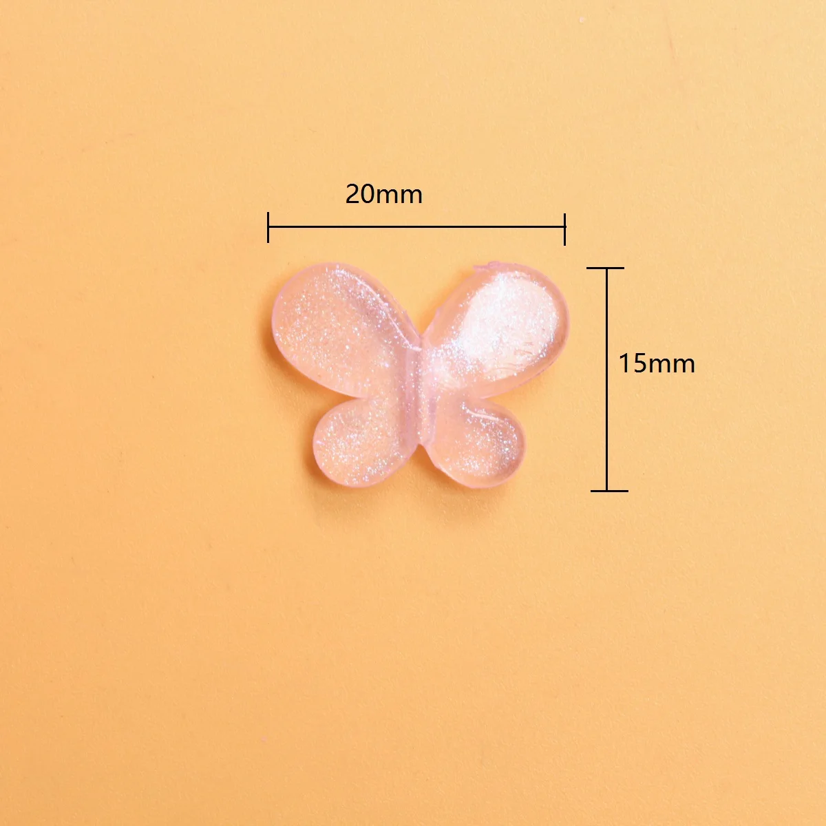 500g/pack About 700pcs 20mm*15mm Pearlescent Color Butterfly Peandants DIY Necklace Bracelets Jewelry Accessories Loose Beads
