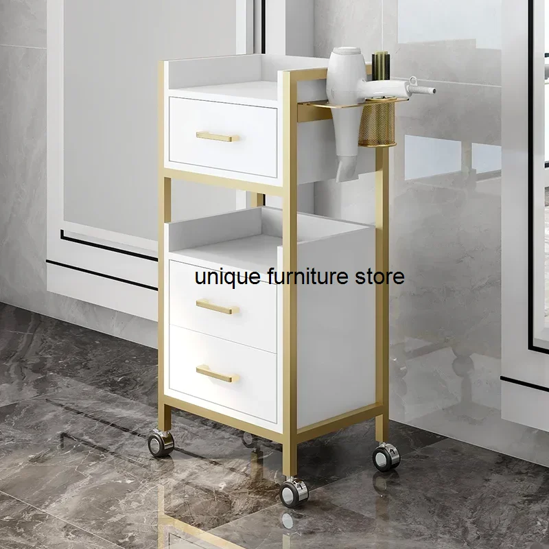 

Portable Hairdressing Trolley Rolling Storage Utility Salon Trolley Aesthetic Drawers Werkzeugwagen Salon Furniture MQ50TC
