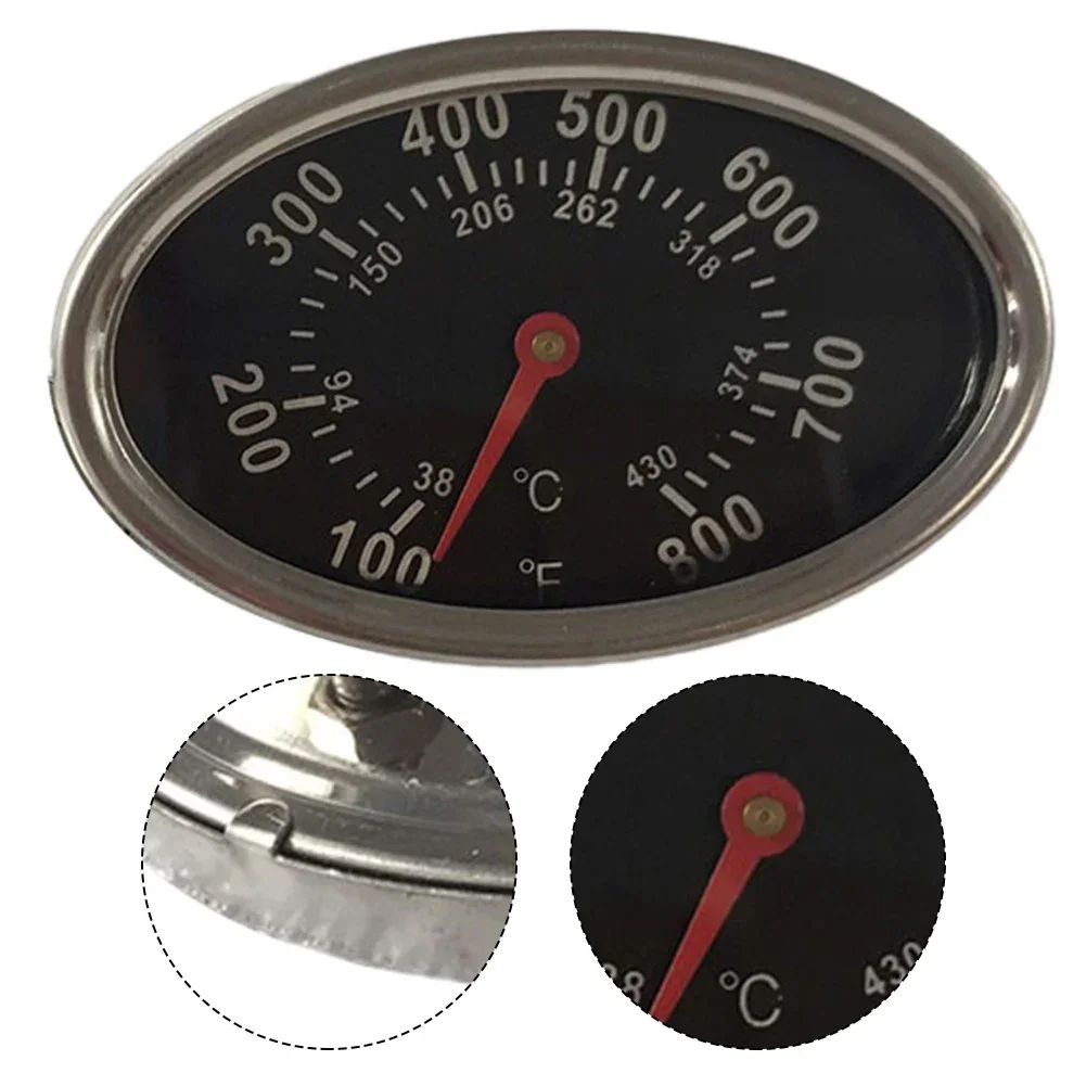Metal Temperature Gauge Grill Thermometer Cooking Temperature Accessories thermocouple replacement probe For Weber Q2000 / Family Q
