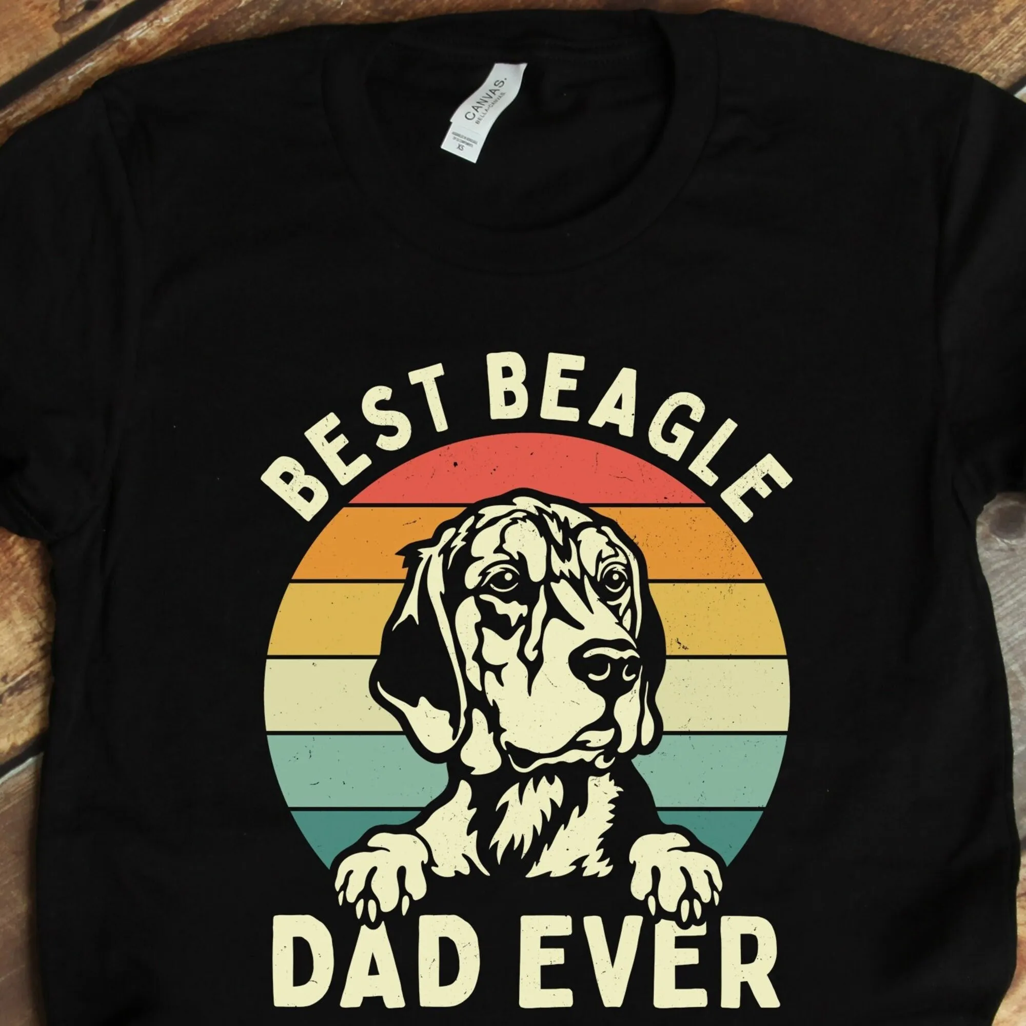 Beagle Dad Shirt Retro Owner Gifts Lover Fathers Day Gift For Owers Best Ever