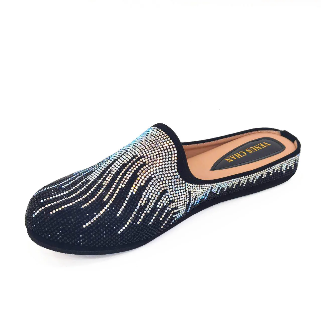 

Doershow Fashion Trendy African Women's Sandals Lady Shoes Soft Lower Heels Rhinestones Sandals For Women HTY1-32