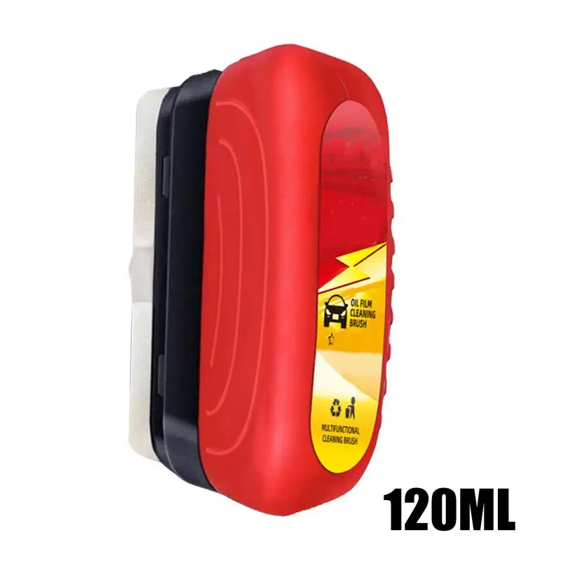 Car Glass Oil Film Remover Powerful Windshield Cleaner Car Glass Sponge Cleaning Brush Water Spots Stain Removal Auto Detailing