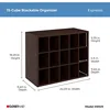 15 Cube Stackable Storage Organizer for Shoes, Bags, Crafts, Hobbies with Wood Shelves, for Closet, Entryway or Mudroom 3