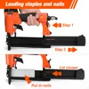 ValueMax 2 in1 100 PSI Air Nail Gun Brad Nailer Pneumatic Gun Wood Frame Stapler Pneumatic Tool DIY Tools with 400pcs Staples 4