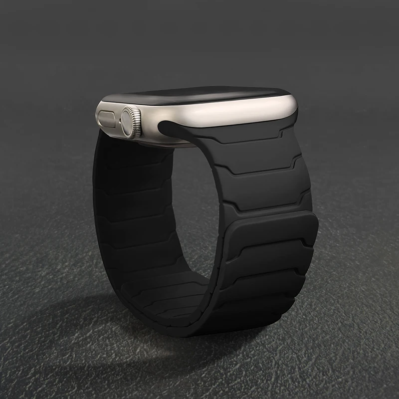 Magnetic Silicone Link Loop Bracelet