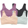 Hands-Free Maternity Nursing Bra Breathable and Comfortable Plus Size Wide Strap Brelette Seamless Breastfeeding Pumping Session 1