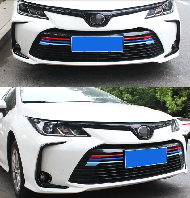 For Toyota Corolla E210 2019- 2022 Accessories Front Head Grille Grill  Decoration Ring Molding Garnish Cover Trim Colorfull - AliExpress
