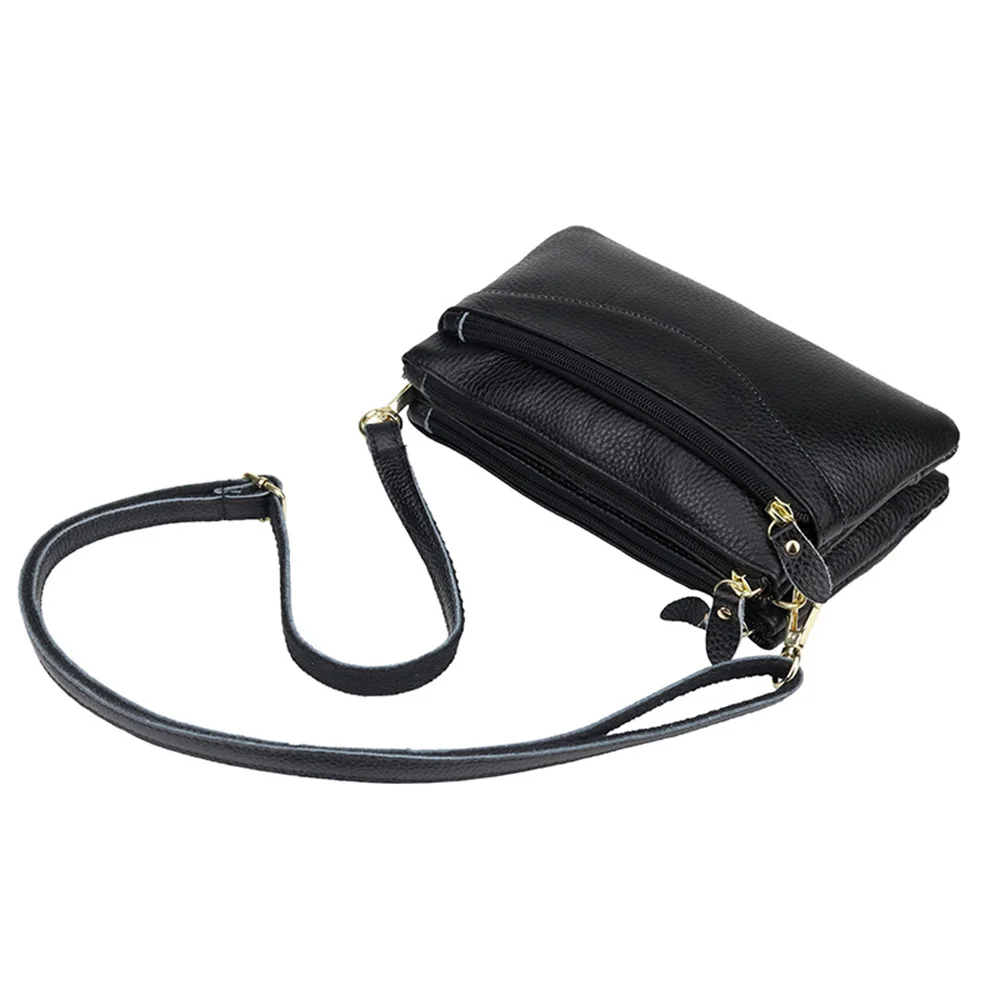 

Leather Wristlet Purse for Women - Small Clutch Purse with Shoulder and Wrist Straps Cellphone Bags