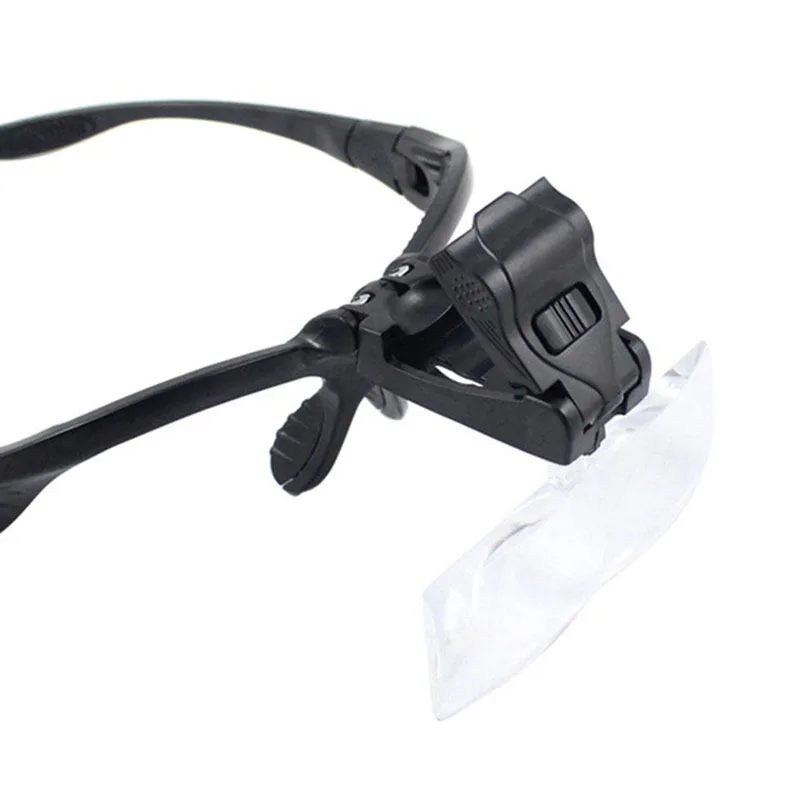 Hmy-lente LED reemplazable 9892B, 5 grupos, lámpara, gafas de cabeza, tipo dental, lectura, grabado, mantenimiento, lupa