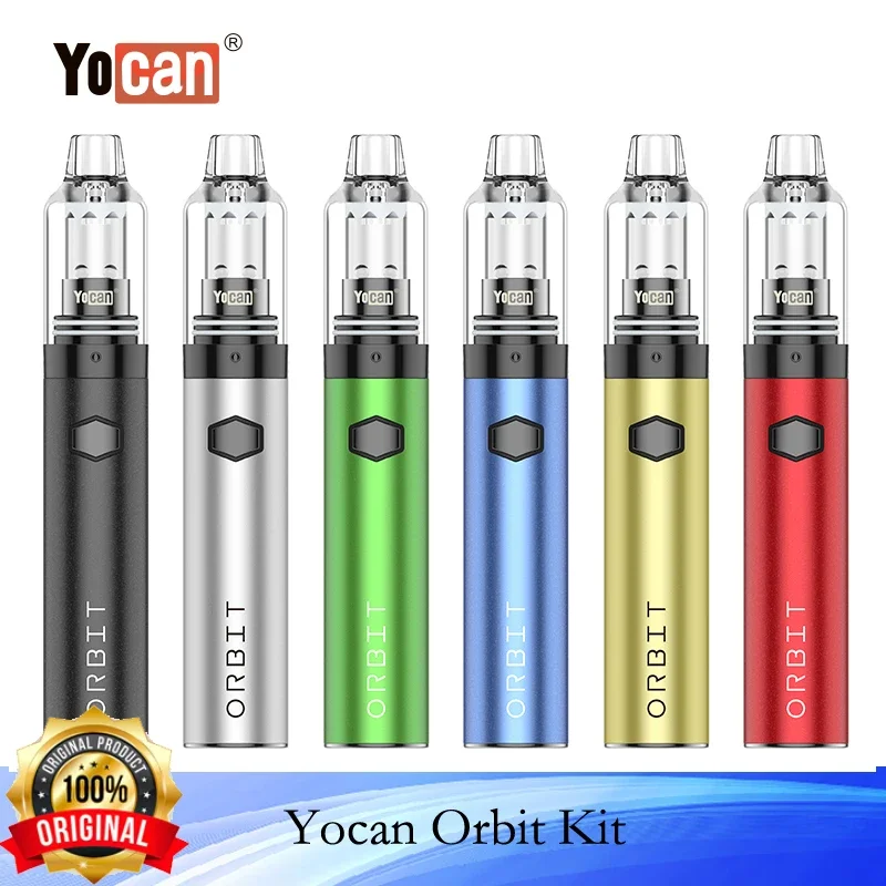 

Original Yocan Orbit Kit Built-in Battery 1700mAh Top Vertex Airflow 3.4/3.7/4.0V Electronic Cigarette Vaporizer Vape Pen Kit