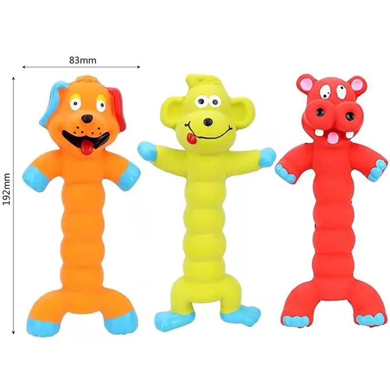 Dog Squeaky Rubber Toys Dog Latex Chew Toy Puppy Sound Toy Animal Bite Resistant Train Pet Supplies For Small Medium Large Dog 5