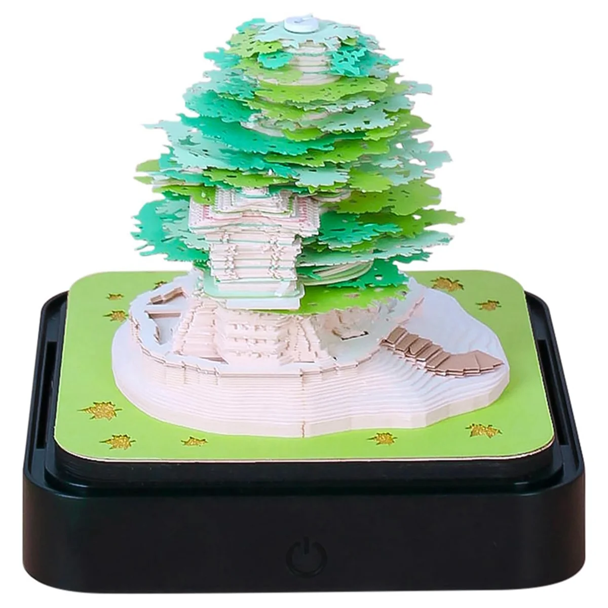 3d-art-calendar-memo-pad-2024-creative-timepiece-calendar-sakura-tree-rip-away-paper-carving-sticky-diy-note-green